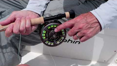 Setting the drag on a fly reel