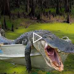 Alligator as big as the boat! {Catch Clean Cook} protecting the local kids!