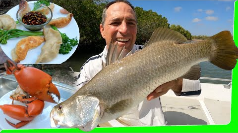Solo 2 day overnight Day 2- Fishing challenge - Catch and Cook - Mud crab pot stickers - EP.574