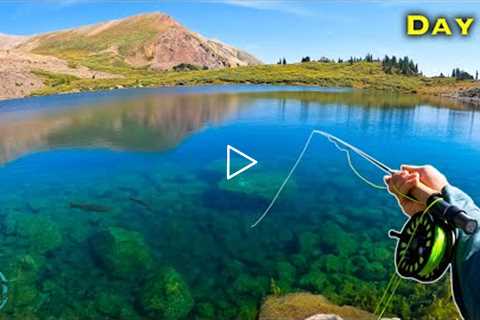 Fly Fishing the BEST LAKE IN THE WORLD?? (Big Trout Everywhere)