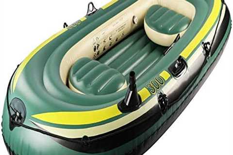 Bnjghcug Inflatable Fishing Boat Thickening PVC Wear-Resistant Rubber Kayak Drifting Surfing Diving ..